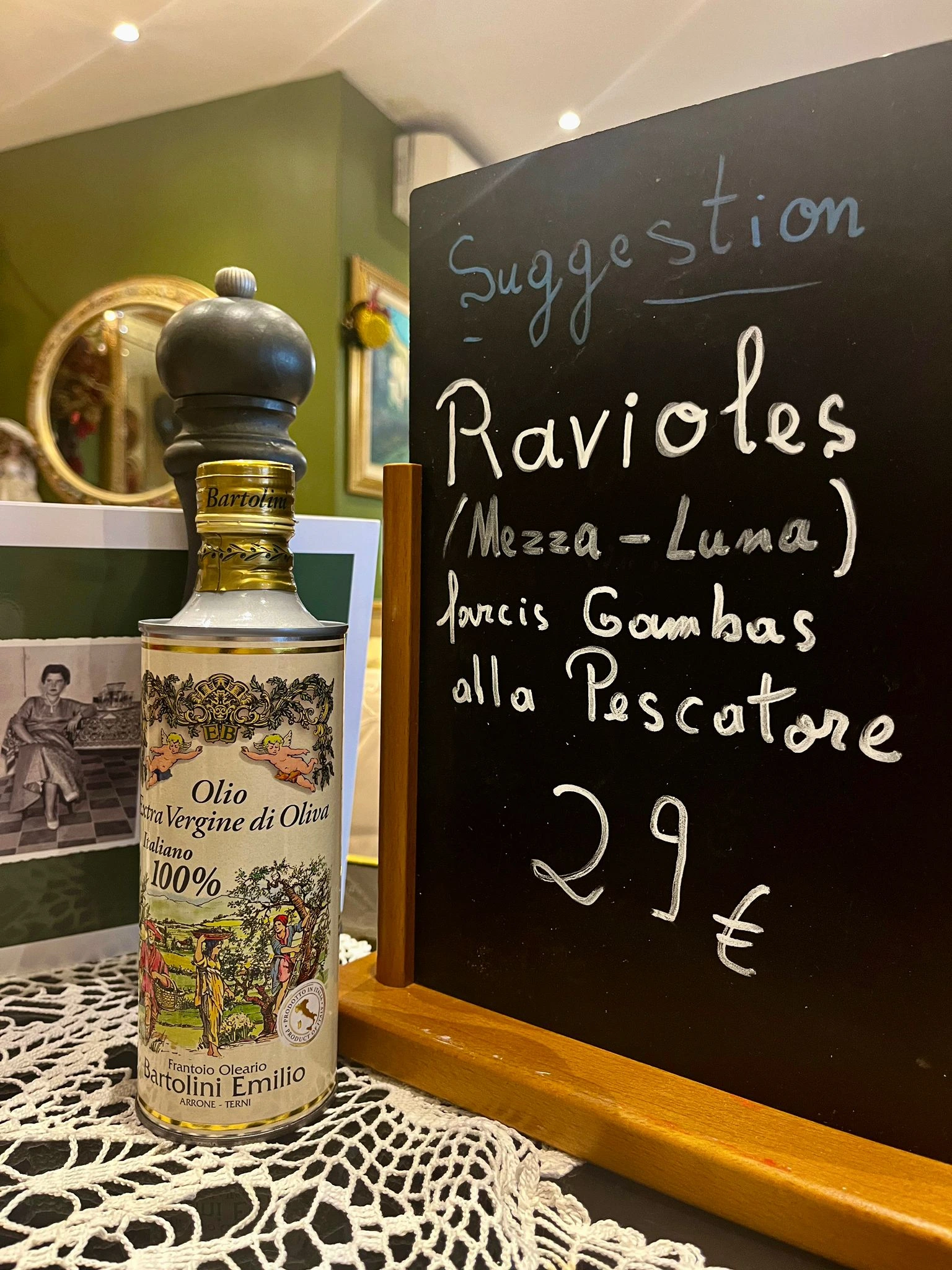 Menu du jour - Restaurant italien Villeneuve-Loubet - Mamma Maria